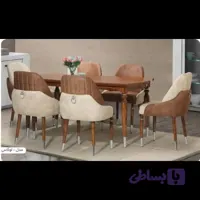 ست میز و صندلی ناهارخوری چوبی مدل لوکاس