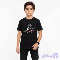 تیشرت مشکی طرح رهنمود | نخ خالص | 9ماه تا 16 سال