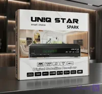 گیرنده فورکی اسپارک برند یونیک استار SPARK 4K ده بیت دو ریموت کنترل و wifi