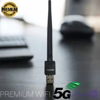 فلش وای فای دانگل گیرندهای برند PREMIUM اصلی چراغ دار اورجینال شرکت