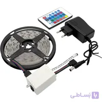 ریسه ال ای دی RGB گیمینگ 5 متری چیپ 2835 با ریموت و آداپتور