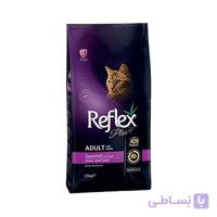 غذای خشک گربه رفلکس پلاس گورمت ۱.۵کیلوگرم / Reflex Plus Adult Cat Gourmet