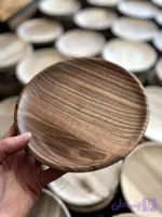 بشقاب پیش دستی چوب گردو قطر 20