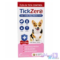 قرص ضد کک و کنه سگ تیک زیرو ادواکر Advacare TickZero وزن 4.5 تا 10 کیلوگرم