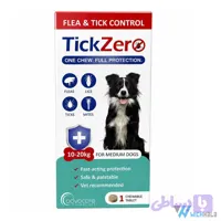 قرص ضد کک و کنه سگ تیک زیرو ادواکر Advacare TickZero وزن 10 تا 20 کیلوگرم