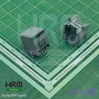سوکت شبکه مادگی 6P6C رایت 6پین پلاستیکی