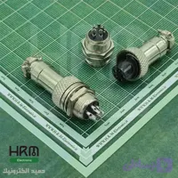 کانکتور نظامی GX12 گرد فلزی پنلی 5 پین 12mm