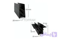 پروفیل نور خطی توکار کد C7