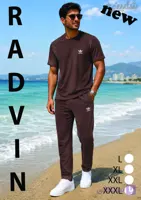 ست تیشرت و شلوار اسپرت بچگانه مدل RADVIN شیک و باکیفیت – رنگ قهوه ای