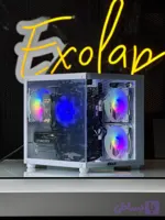 کیس گیمینگ شیشه ای Sabit-RTX 4060 8GB- Core i5-12400F-MB ASUS -D4 -32GB DDR4- 256GB SSD-1TB HDD-POWER 600W | exolap