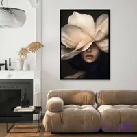 تابلو پرتره گل مدل شکوفه