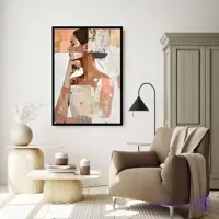 تابلو فیگور مینیمال مدل گلبهی