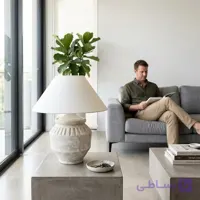 آباژور مدرن رومیزی سفالی میسا کد18001