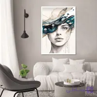 تابلو دیواری مدرن بانوی اقیانوس کد38571