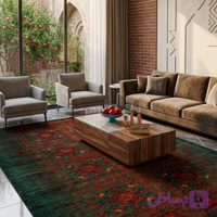 فرش نقش کهن کلکسیون هرمس کد 6001 سبز (ارسال رایگان)