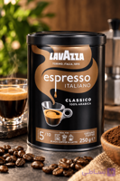 قهوه لاوازا اسپرسو ایتالیانو کلاسیکو 100% عربیکا 250 گرم