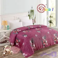 پتو مسافرتی دونفره گل دار برجسته برند GB