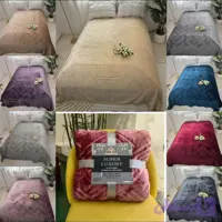 پتو مسافرتی وزن سنگین طرح خطی یک رو برند Super soft