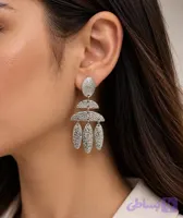 گوشواره آویز نقره‌ای
