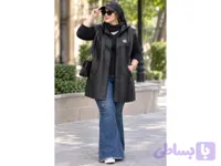 وست طرح دار مشکی سوئیت سایز بزرگ سایز ۵۴تا۶۴