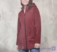 کاپشن بادگیر زنانه زرشکی برند کرین_crane