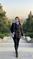 پالتو مشکی آستردار مزونی