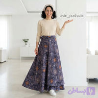 دامن کلوش زنانه شانتون درجه یک دامن لنگی