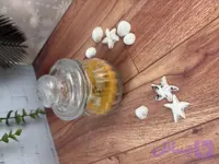 شات شیشه ای طرح کدو سایز متوسط مدل دریایی