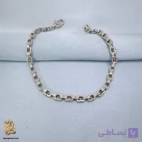 دستبند نقره مردانه ونیزی مدل BSM B124
