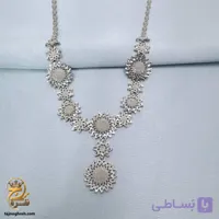 گردنبند نقره زنانه مجلسی طرح خورشید مدل ZSW Z129