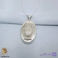 گردنبند نقره زنانه قاب عکس طرح جغد مدل ZSW Z127