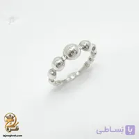 انگشتر نقره زنانه طرح توپی ظریف مدل RSW F91