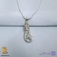 مدال نقره زنانه پری دریایی مدل ZSW Z135