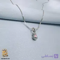 گردنبند نقره زنانه طرح دستکش بوکس مدل ZSW Z121