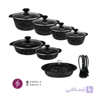 سرویس قابلمه 14 پارچه fly + تابه دوطرفه رژیمی