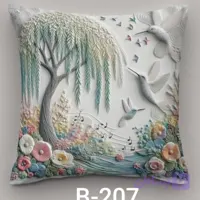 کوسن3 بعدی طرح بید مجنون کد B-207