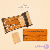 کیف پول سه لت طرح زبانه دوختی دقت _36036