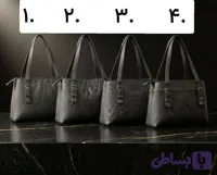 کیف دستی و دوشی زنانه مجلسی – مدل چرم طرح‌دار شیک