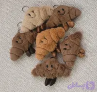 عروسک آویز کروسان ۱۲ سانتی (عمده)