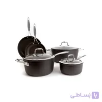 سرویس قابلمه 5 پارچه زولینگ ZWILLING Forte اصل | سرویس قابلمه نچسب تیتانیومی Ti‑X ساخت ایتالیا