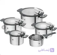 سرویس قابلمه ۵ پارچه استیل زولینگ مدل Simplify اصل آلمان (۹ تکه با درب)