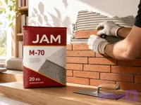 چسب پودری طوسی کاشی و سرامیک جم مدل M-70