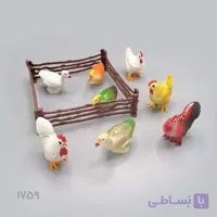 ست فیگور پرندگان مزرعه ۸ عددی (حیوانات اهلی)