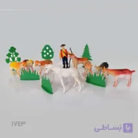 ست فیگور حیوانات اهلی ۹ عددی (همراه با چوپان)