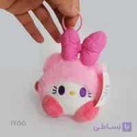 آویز عروسکی کیتی صورتی (۱3 سانتی‌متر)