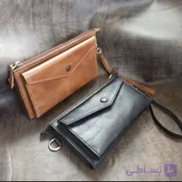 ⁦⁩⁦⁩⁦⁩ کیف پول مدارک دستی اسپورت چرم طبیعی مدل آکروپل akropol