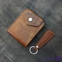 کیف جیبی چرم طبیعی دستدوز مدل شروین