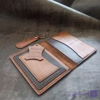 کیف پاسپورتی یا شناسنامه چرم طبیعی دستدوز