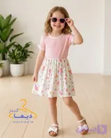 پیراهن کبریتی صورتی طرح پری دریایی