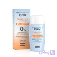 فلوئید ضد آفتاب SPF 50 ایزدین مدل FUSION FLUID MINERAL